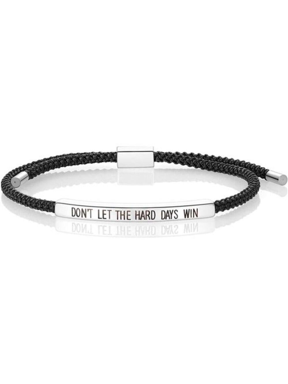 Inspirational Bracelet Womens Mens Adjustable Braided Wrap Stainless Steel Jewel